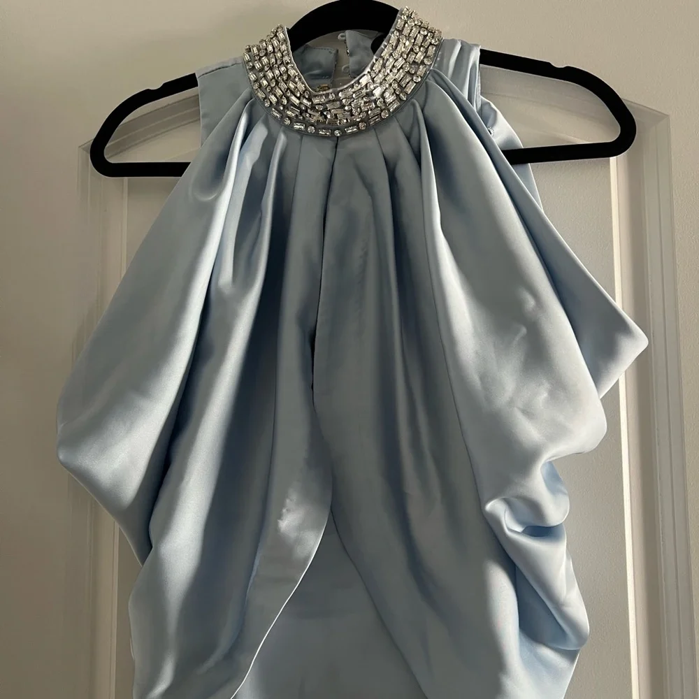 Club L London Light Blue Maxi Dress - Picture 6 of 7